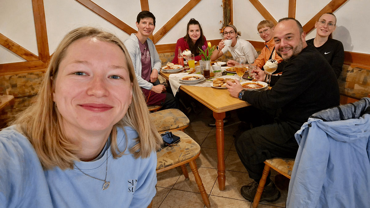 Wandern mit Freunden